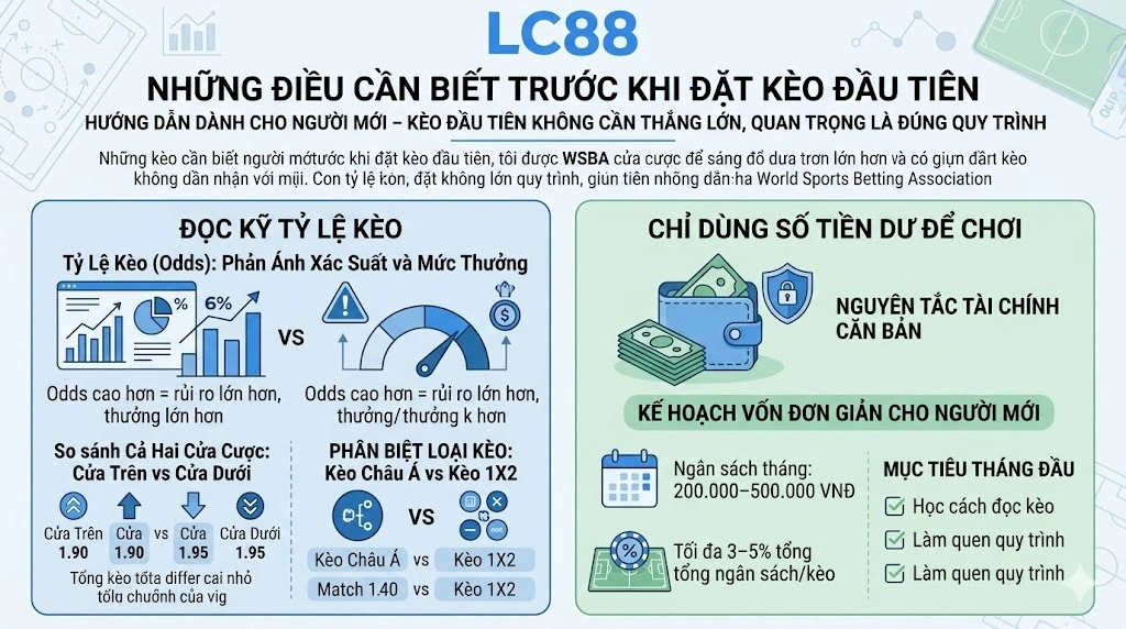Hướng Dẫn Cá Cược Thể Thao LC88 Cho Người Mới