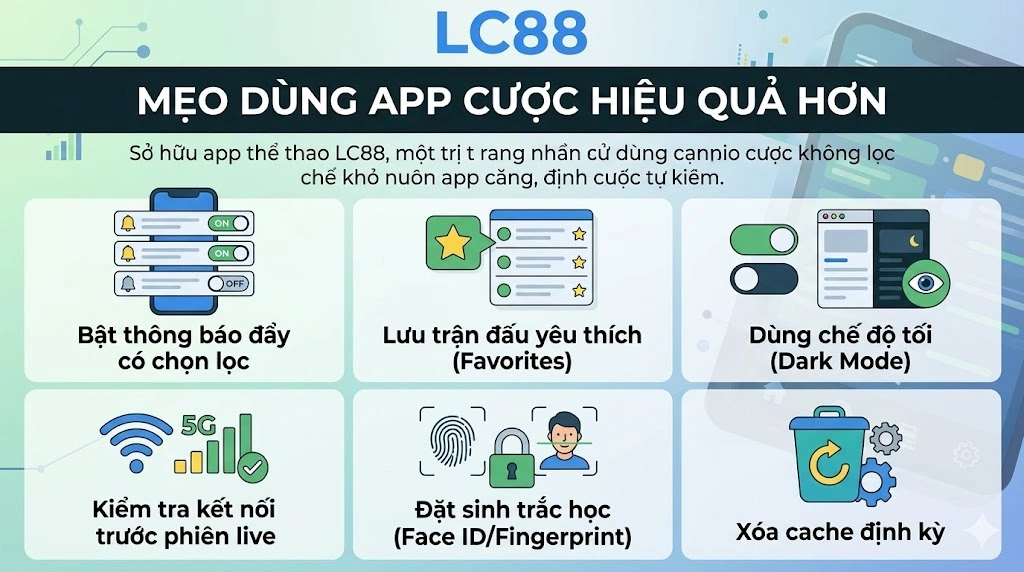 App Thể Thao LC88 – Cá Cược Mobile Nhanh Và Tiện