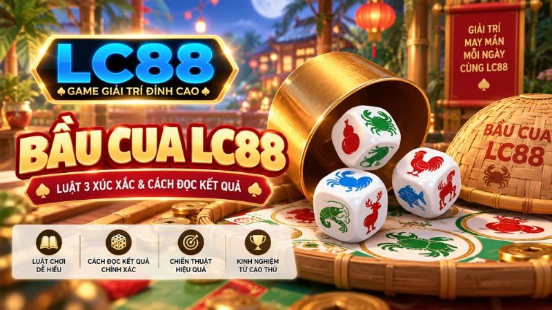 Bầu Cua LC88 – Luật 3 Xúc Xắc & Cách Đọc Kết Quả